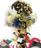 [JZOON] Hair Ornament, 10 Colors, Dried Flowers, Artificial Flowers, Mizuhiki Cord, Hair Accessory, Japanese Ball, Baby's Breath, Gold Leaf, Popular,