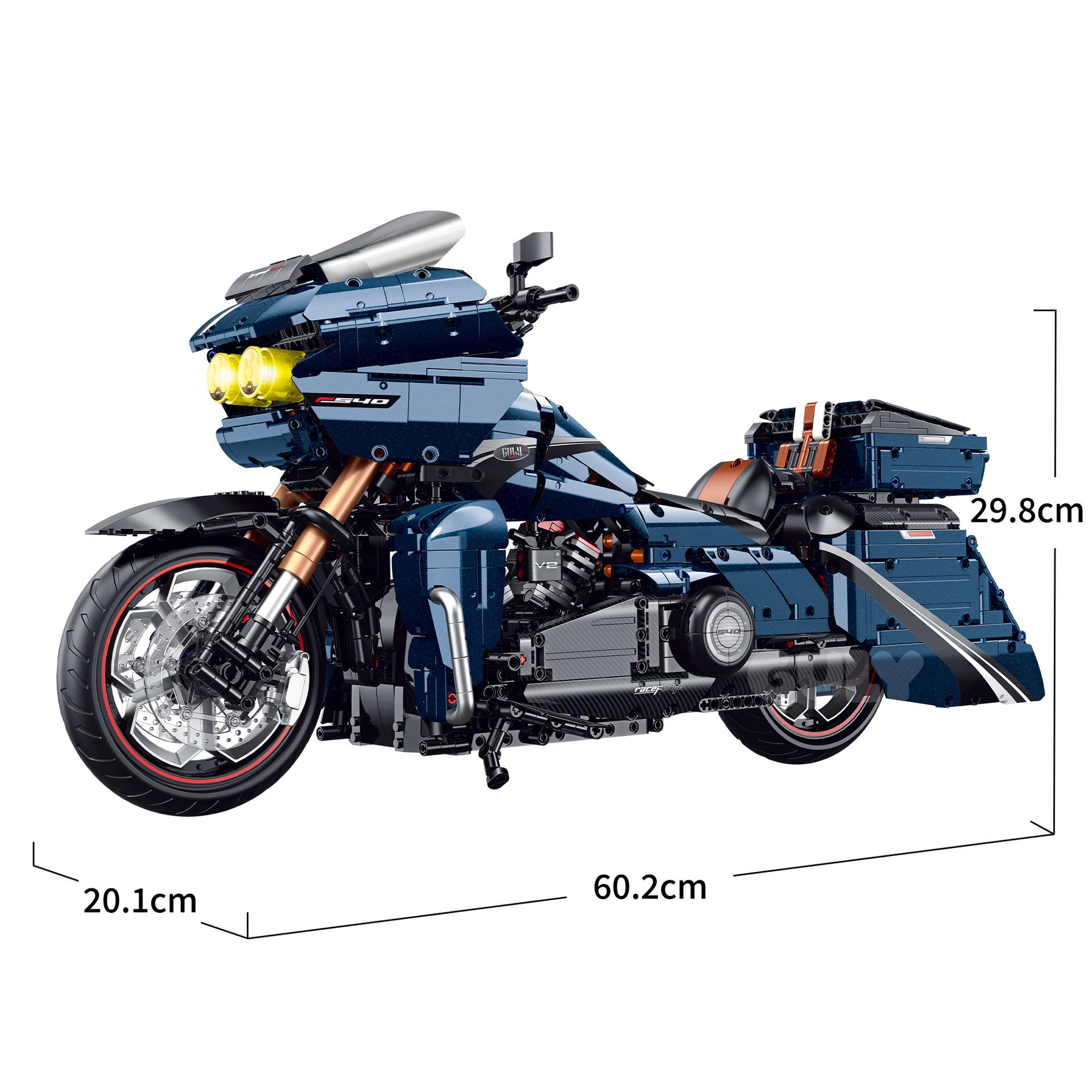 Высокосложные мотоциклетные конструкторы Gu Li Mechanical Group для мальчиков - Игрушка-конструктор в подарок