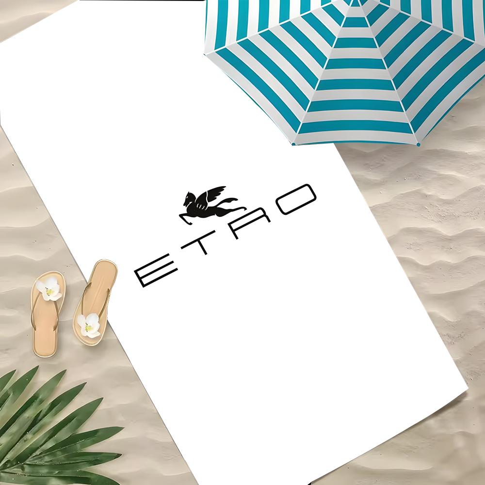 E-Etro Towel Polyester Beach Towel Quick Dry Sand Free Bath Towel For Summer Pool Travel Vacation