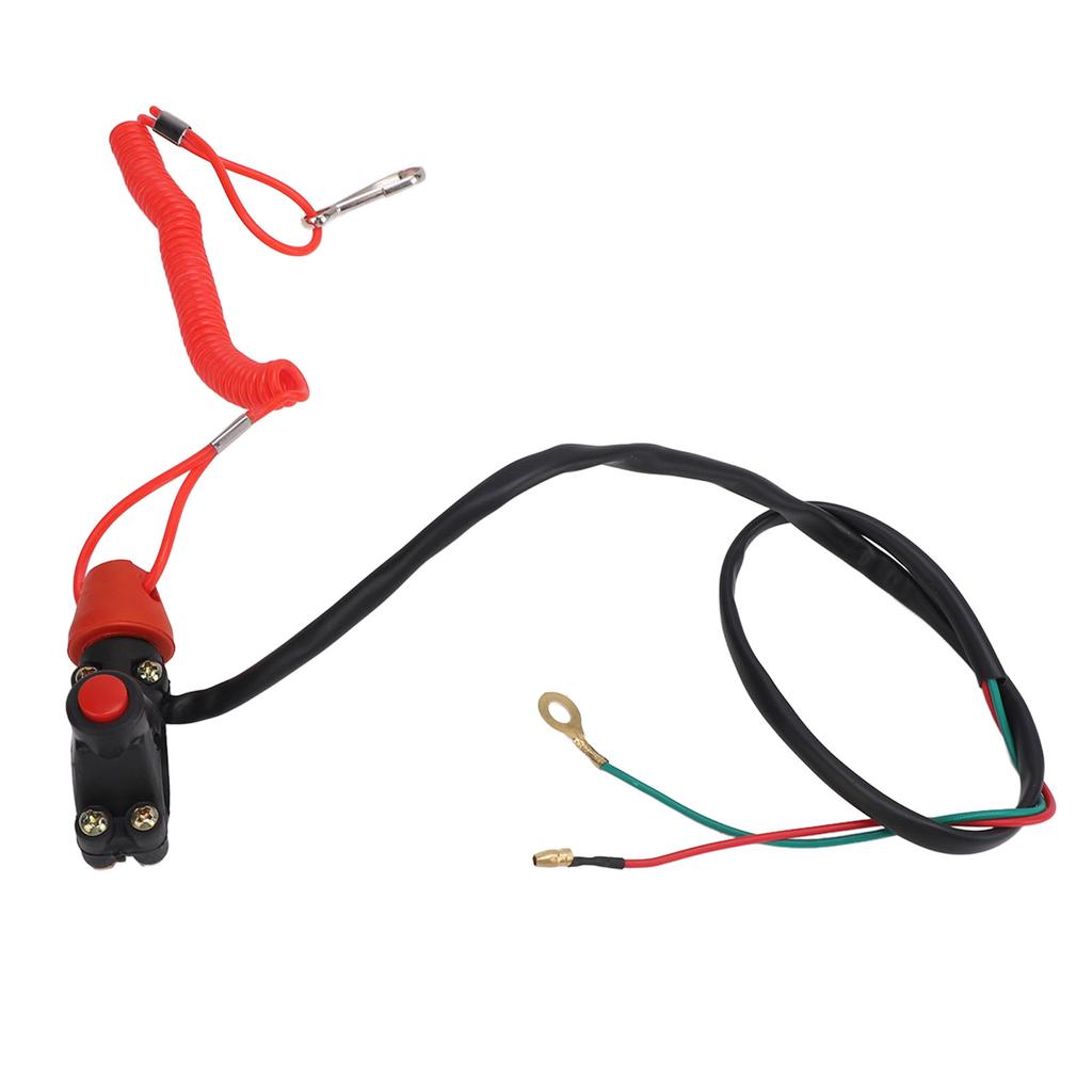 22mm 7 8in Safety Tether Kill Stop Switch for Motorcycle ATV Off Road Vehicles with Tether Lanyard Cord