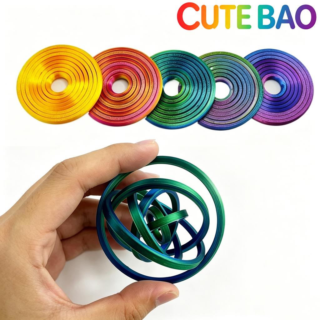 3D Printing Model Fingertip Gyroscope Gravity Rotation Anxiety Relief Funny Decompression Toy 3D Printed Rotating Ball Toy Gift
