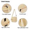 Korean Corduroy Messenger Bag Solid Color Canvas Fashion Casual Shoulder Bag Student Commuting Japanese Small Satchel