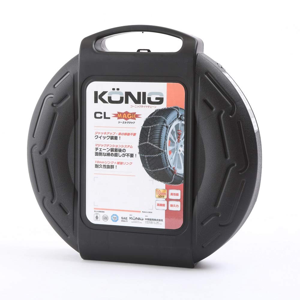 KONIG CL Magic Metal Tire Easy To Install No Retightening Chains, & Required, CLM-104