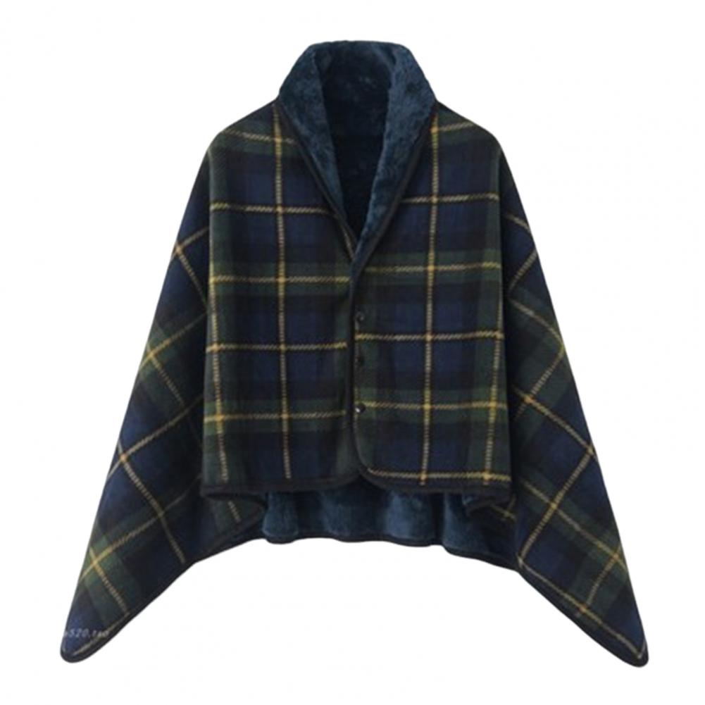 Двухслойный бархатный плед Уютный зимний плед в клетку для дома, работы Супермягкий двухслойный бархатный шаль для использования темно-синий