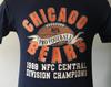 80er Jahre Vintage Chicago Bears 1988 NFC Central Division Champions Playoffs NFL Football T-Shirt - XS X-SMALL