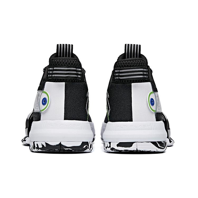 Anta Craze 2 Game Ready Cushioning, Wear Resistant Low Top Basketball Shoes Men's Black White 112121610-2