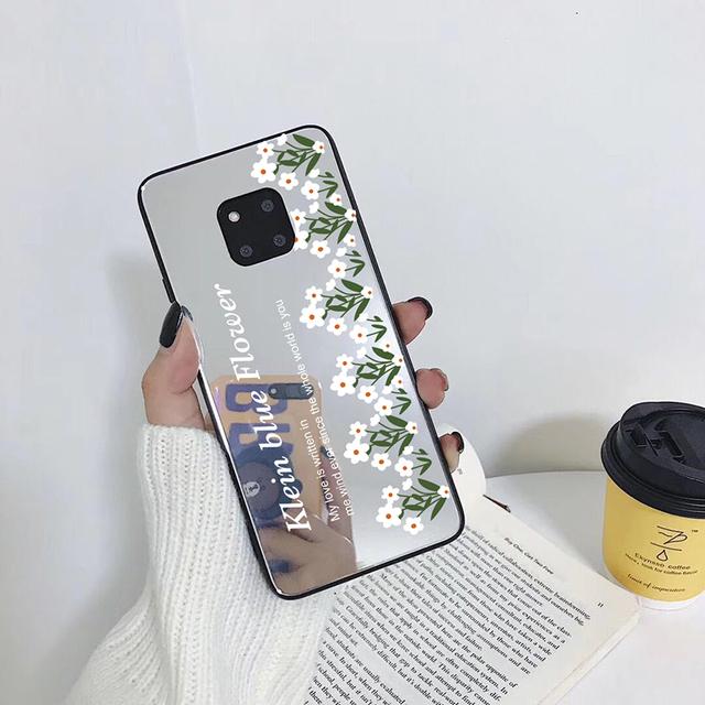 

Зеркальный чехол для телефона с цветочным волнистым узором для Samsung Galaxy Note 20 10 8 9 S23 S9 S10 S22 S20 S21 Plus Uitra, подарочный мягкий чехол S23 PLUS