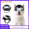 Punk Style Motorcycle Helmet & Goggles Set for Small To Medium Dogs