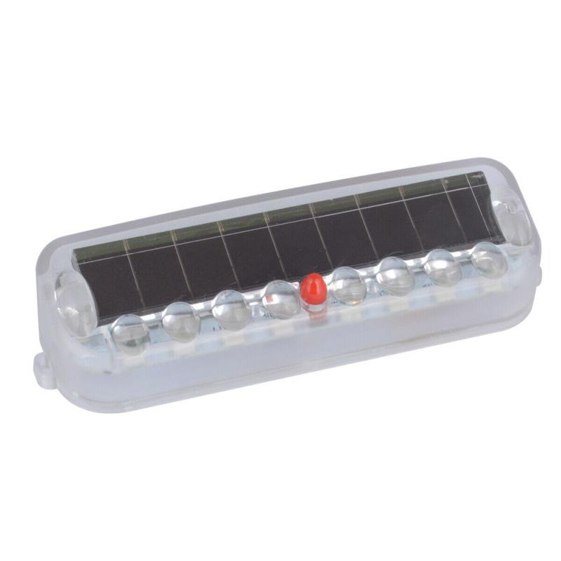 2pcs Car Strobe Light Wiring-free Solar Alarm Lights Led Warning Security System Flash Lamp