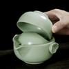 Household Tea Set Teapot Cup Portable Outdoor Kungfu Tea Set One Pot Two Cups Chinese Teas Ceremony Accessories Business Gift