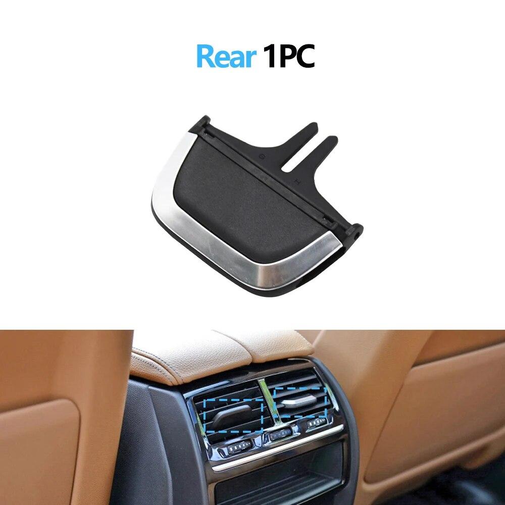 

Автомобильный передний задний AC вентиляционный переключатель, зажим для решетки, слайдер, замена для BMW 5 6GT серии G30 G31 G38 G32 520d 525i 530i 540i 540d 2017- Rear 1PC