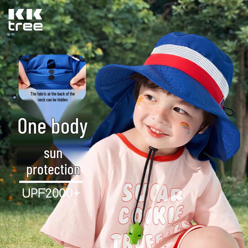 Kocotreekk Kids  UV Protection Sun Hat with Wide Brim and Neck Flap L
