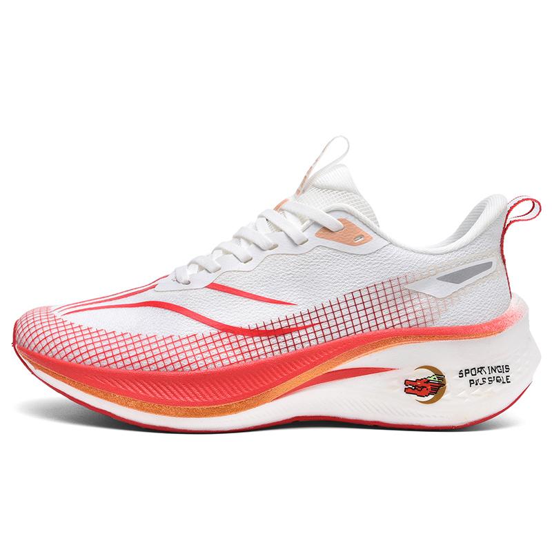 2025 New Women's Running Shoes Men's Breathable Lightweight Sneakers for Marathon Training Non-Slip Cushioning Sports Shoes