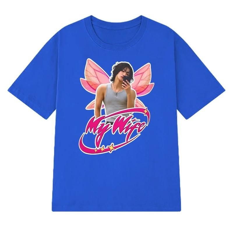 2026 Koreanischer KPop Ateez Seonghwa Mein Ehemann Aufdruck T-Shirt Sommer Herren Damen Mode Y2k Kurzarm T-Shirts Unisex 100% Baumwolle Oberteil