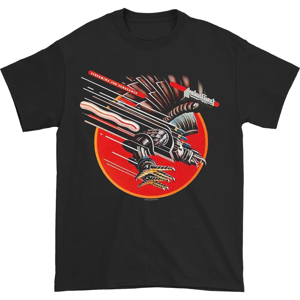 Judas Saints Rock Band American Street Hip Hop Retro Black LooseSleeved TShirt