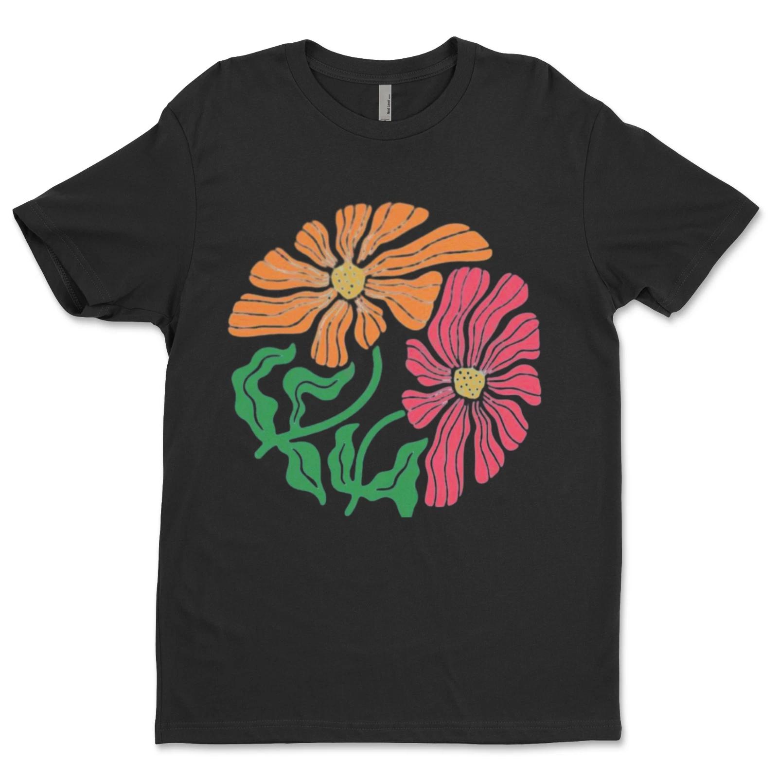 DTF flowers/ Custom Unisex Soft Style T-Shirts, Next Level- Cotton 4XL
