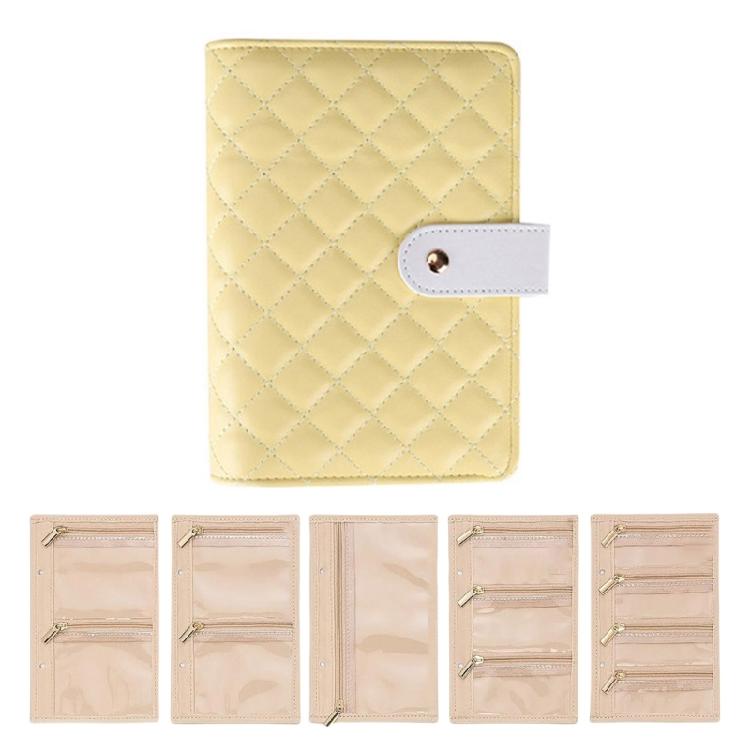 Transparenter Schmuckhalter mit klaren Seiten Ticketaufbewahrungsbuch für Reisen Ohrringe Halsketten Ringe Organizer Alben