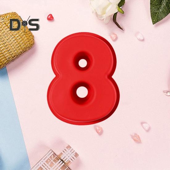 3D Digital Cake Mold Silicone Nonstick Number Cake Pan for Cakes High Low Temp Resistant Anti-Slip Texture Surprise Birthday Bread Mold