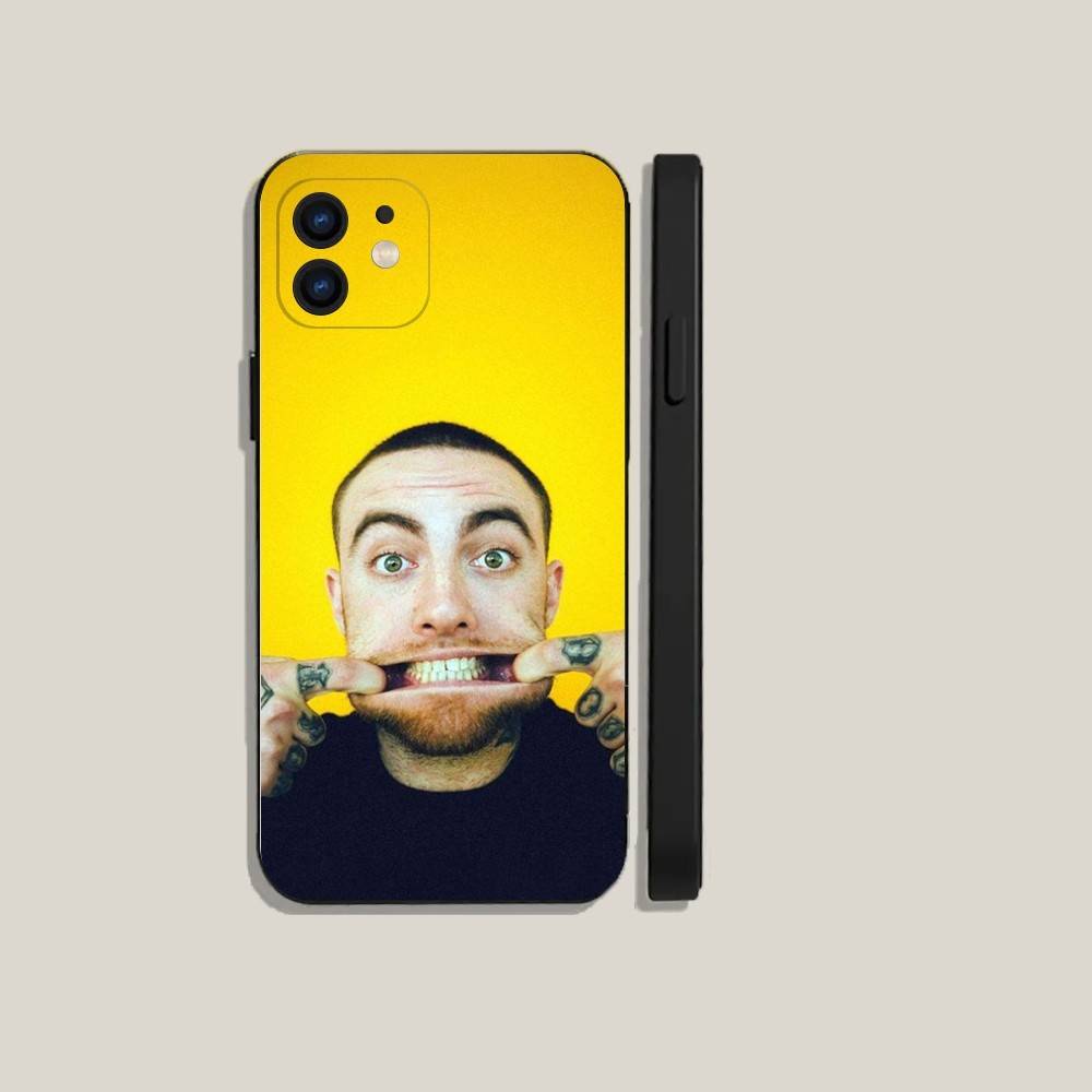 Rapper M-Mac M-Miller  Phone Case For iPhone16,15,14,13,12,11,Plus,Pro Max,XS,X,XR,SE,Mini,8,7 Soft Silicone Black Cover