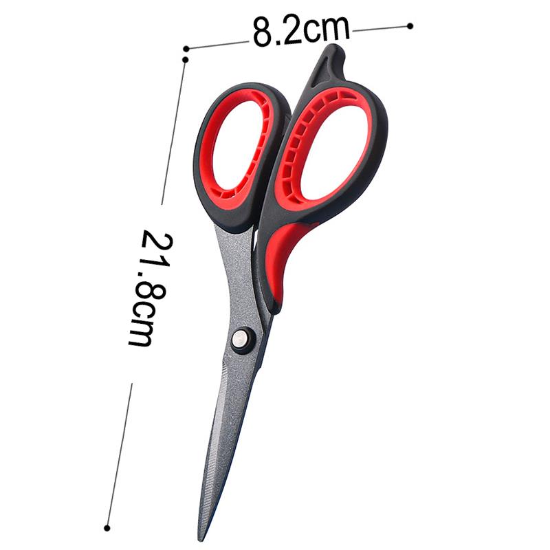 Stainless Steel Large Scissors Anti Stick Anti Rust Scissors Household Multi-Functional Office Tailor'S Scissors Hand Cutting