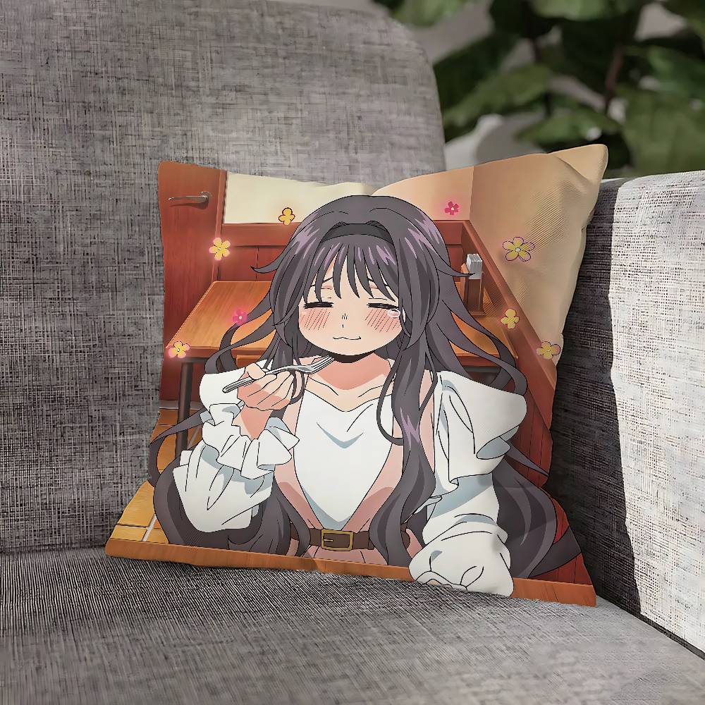 Kaoruko Waguri Hana wa Rin to Saku Pillow Case For Sofa Decor Car Office Room Printing Cushion Cover Decorations and Protector