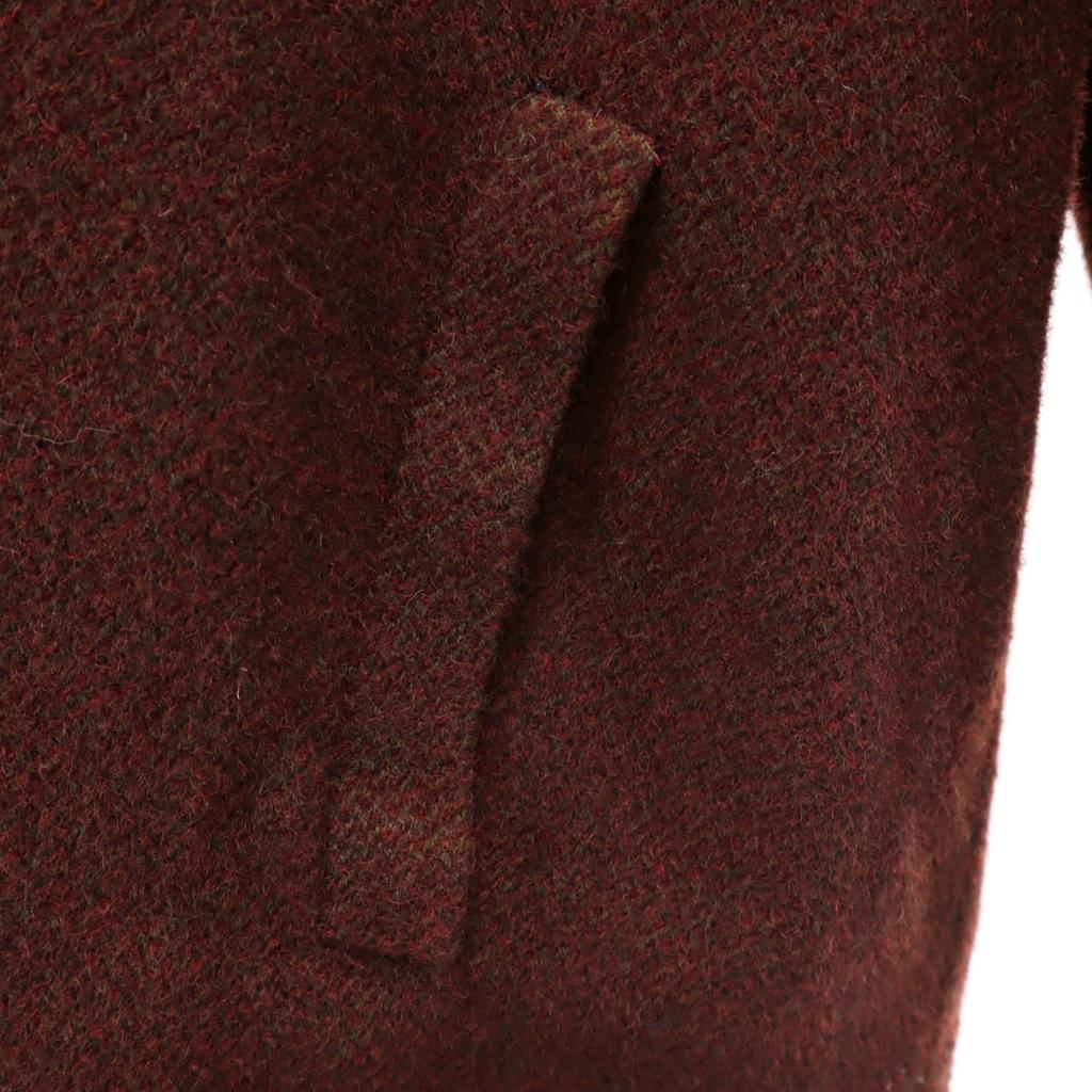 Lanvin 80s Made In Italy Vintage Wool Coat 46 Brown Women Used