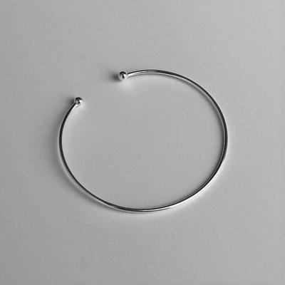 (Silver925) Thin Silver Bangle Simple Silver Anklet