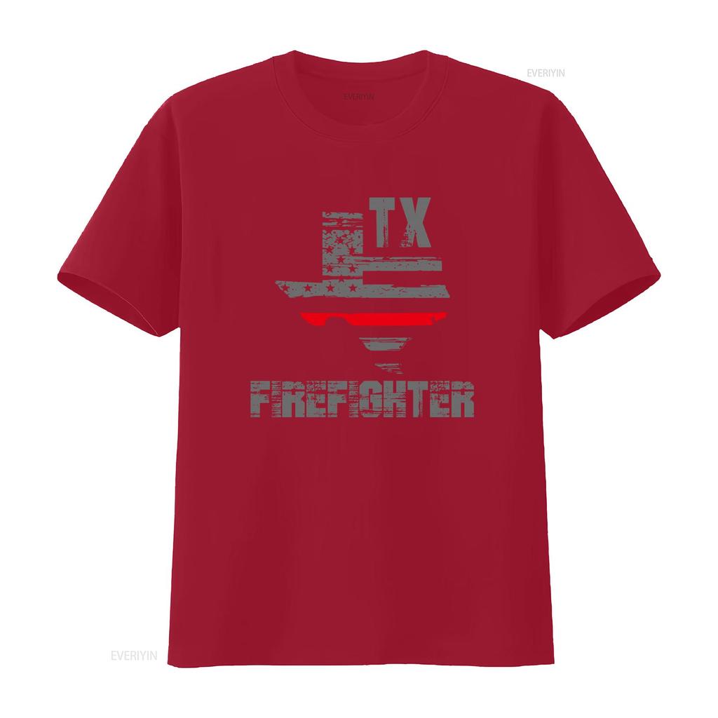 Texas Firefighter T Shirt Stylish And Patriotic Design For Enthusiasts Vintage Breathable Streetwear Designer Clothes