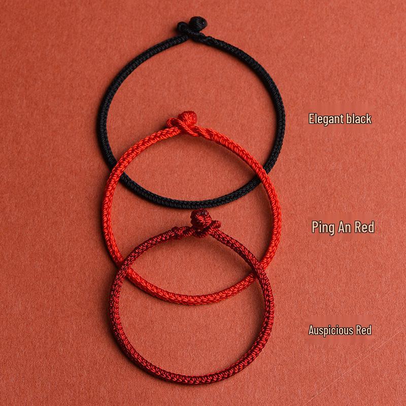 Red String Bracelet for Men and Women: Handmade Woven Diamond Knot for Good Luck In the Year of the Rabbit - Baby and Children's Small Hand Rope
