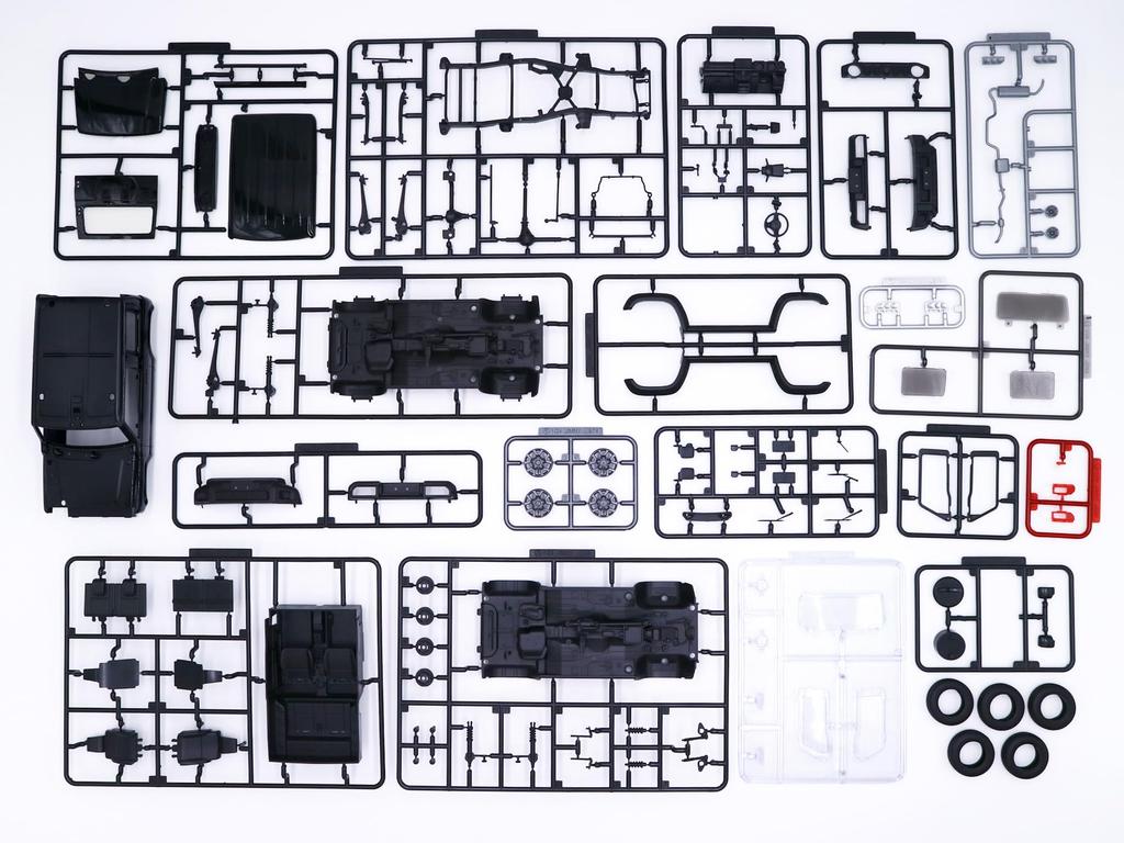 Scale NEXT Series 28 Suzuki Jimny Sierra JB74 Black Pearl Plastic Model Kit 1/24 No. (Bluish 3)