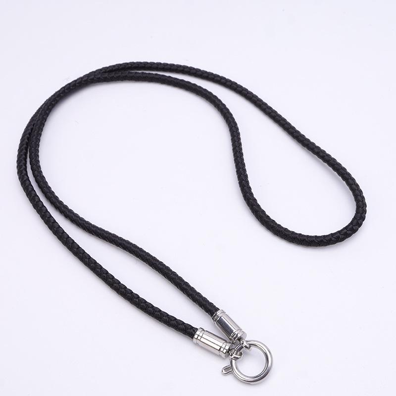 Tibetan Buddha Amulet Necklace with Thangka Pendant & Titanium Steel Quick-Release Buckle