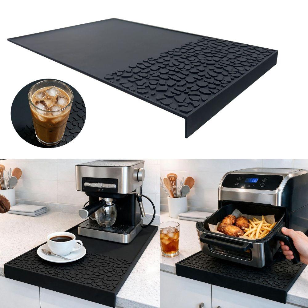 Heat Resistant Spill Mat Non Slip Silicone Station Other Coffee Bar Mat Countertop Appliances