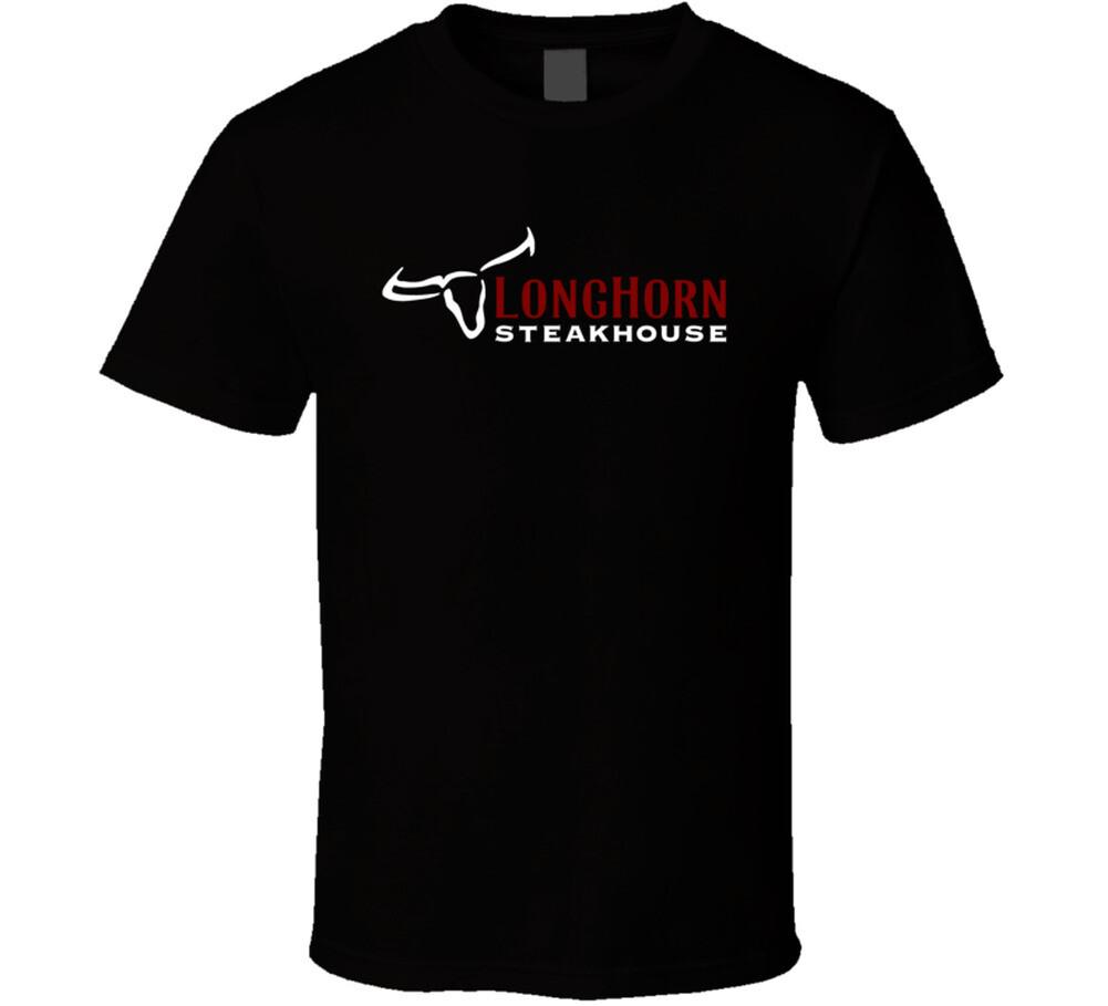 Longhorn New York Steakhouse Restaurant Food Logo Cool T Shirt Mens Womens Tees Top M