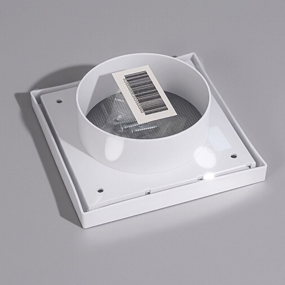Vent Systems White Vent Cover Grille With Screen Plastic Exhaust Vent Cover One-Directional Dryer Vent Hood