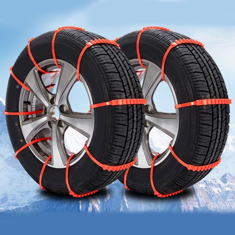 10 pcs Winter Anti-skid Chains for Car Snow Mud Wheel Tyre Thickened Tire Tendon