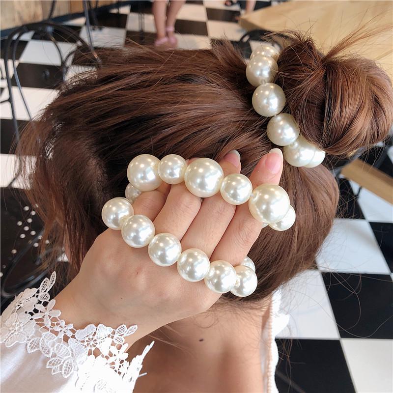 Romantic Korean Pearl Hair Tie - Sweet, Versatile, Elastic Band