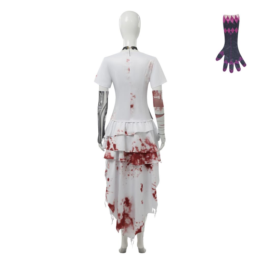 Women's Bloody Halloween Costume for Stage Play and Performance