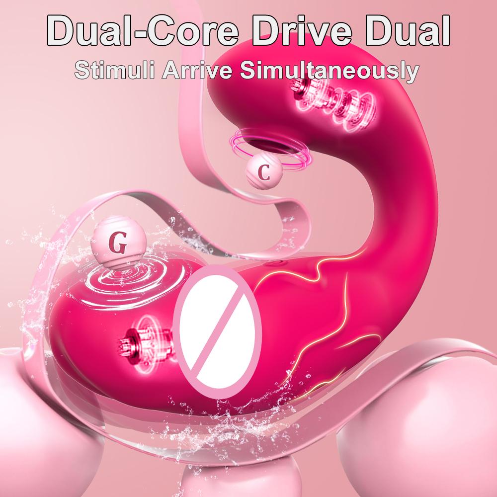 Clit Nipple Sucker Vibrator APP Control 9 Vibrating Modes Female Vagina Dildo Masturabtor Erotic Adults Sex Toys for Women