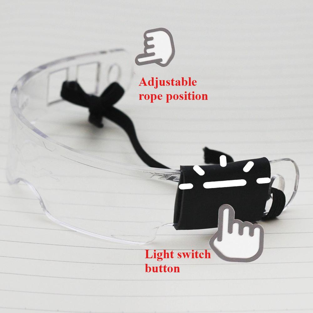 20-15cm Puppenbrille Kompatibel mit Labubu Leuchtende Schutzbrille Puppenbrille Puppen Verkleidungsbrille Puppenzubehör Spielhaus