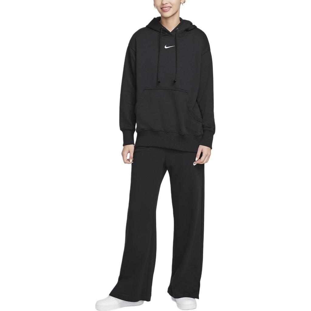 Nike Sweatshirts Women's Black Hooded Moderate Regular FZ7197-010