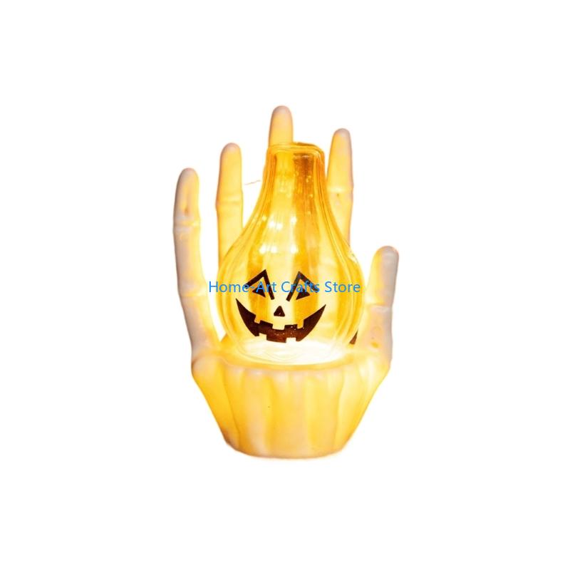 

Y3NA Lighting up Skeleton Hand with LED Light Bulb for Indoor and Outdoor Decorations