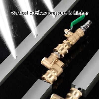 Heavy Duty 304 Stainless Steel Radiator Cleaning With 180 Degree Rotating Quick Connector