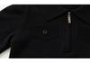 Boys' Classic Lapel Knit Top - Plain Half-Zip Jacket for Children
