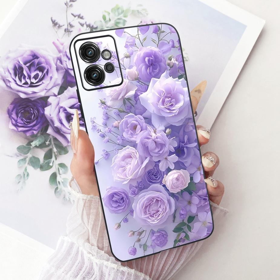 For Motorola Moto G32 Case XT2235-2 XT2235-3 New Flowers Butterfly Painted Cover Soft TPU Phone Case For Moto G32 MotoG32 Fundas