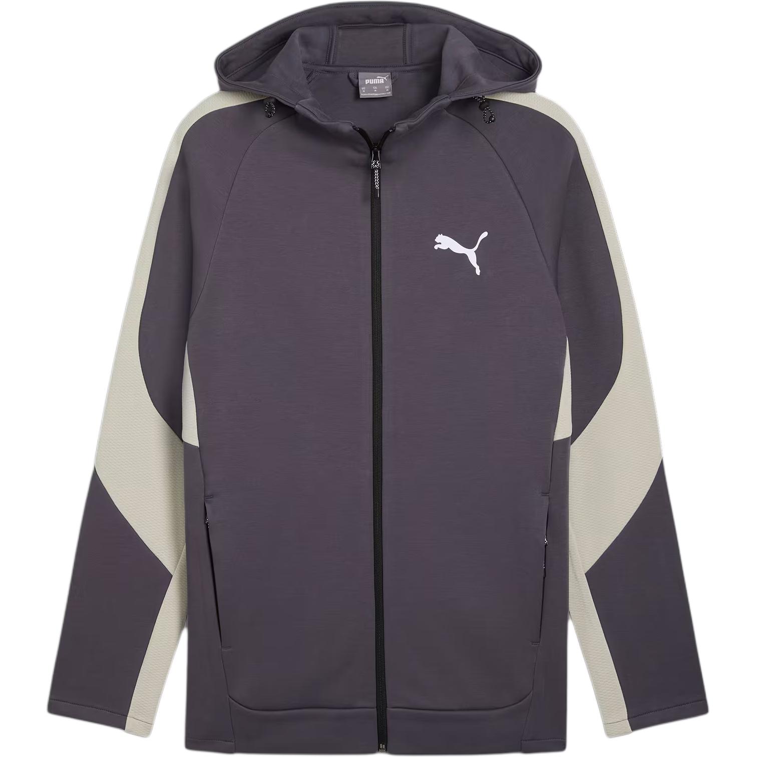 Puma Evostripe Full Zip Color Block Hooded Sweat Jacket Men Jacket Galaxy-Gray 681700-69 S