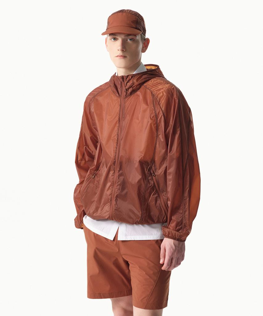 Musinsa Standard [City Leisure] Airweight Sheer Windbreaker Jacket [Orange]