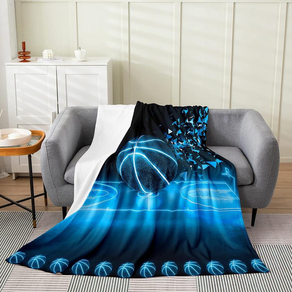 Basketball Flannel Blanket Digital Printed Blanket Sofa Blanket Air Conditioning Blanket Office Nap Blanket
