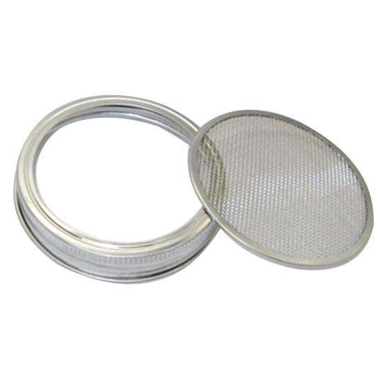 Кришка для пророщування з широким горлом 70/86 мм, кришка для вирощування паростків квасолі з нержавіючої сталі, банка для пророщування насіння квасолі, сітчаста кришка-сито