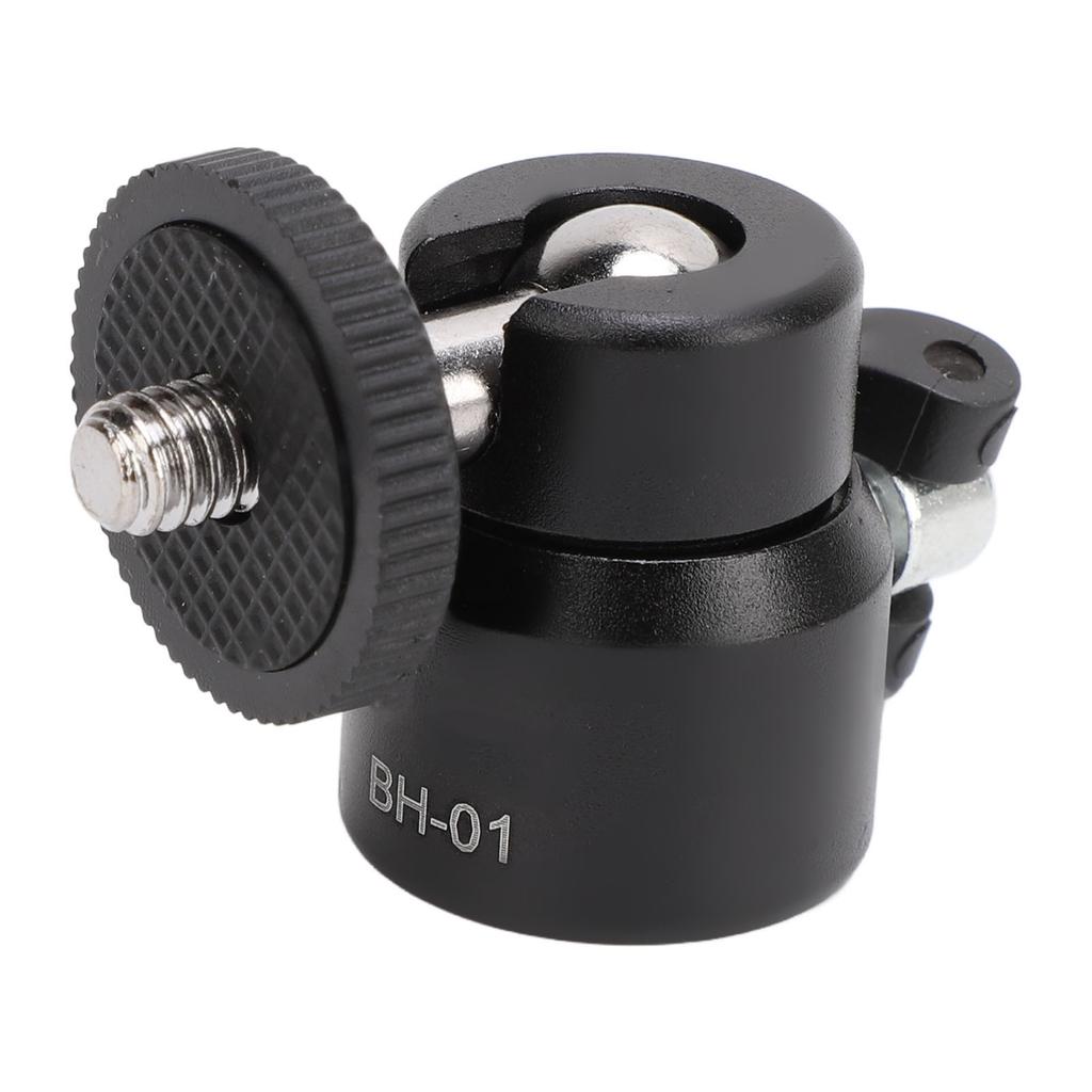 Litet kulhuvud 14 Skruv 360 Graders Roterande Snabbfäste Blixtskoadapter Kulhuvud för Telefon