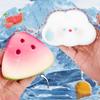 Watermelon Piece Squeeze Toy Stress Relief Cloud Chick Bread Dog Star Cheese Pinch Sensory Toy Soft Stress Ball Calming Fidget Toy
